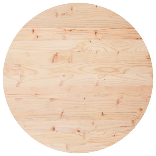 Blat stołowy drewniany sosnowy 70x3 cm - okrągły, Zakito Europe