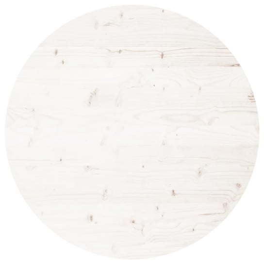 Blat stołowy drewno sosnowe biały 70x3cm okrągły Zakito Europe