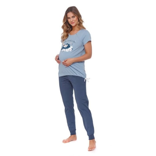 Błękitna piżama ciążowa i do karmienia z suwakami doctor nap -l Inna marka
