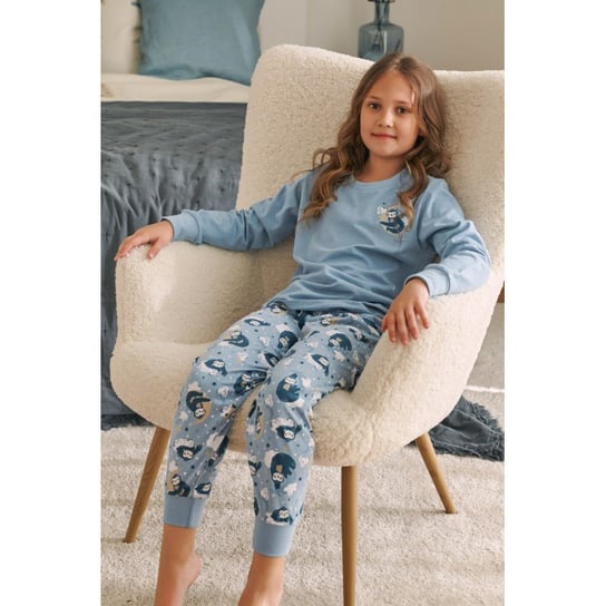 Błękitna piżama dziecięca w leniwce doctor nap -110-116 Inna marka