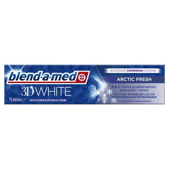 Blend-A-Med, 3D White Arctic Fresh Pasta Do Zębów, 75 ml Blend-a-med