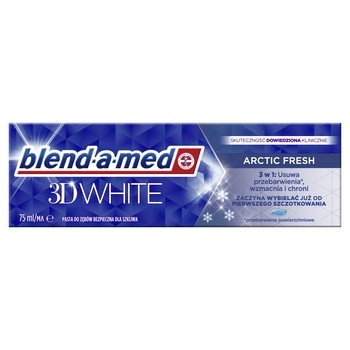 Blend-A-Med 3D White Arctic Fresh Pasta Do Zębów 75 Ml Blend-a-med