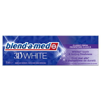 Blend-A-Med, 3D White Classic Fresh Pasta Do Zębów, 75 ml Blend-a-med