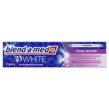 Blend-A-Med, 3D White Cool Water Pasta Do Zębów, 75 ml Blend-a-med