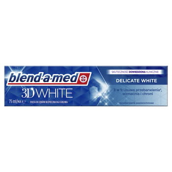 Blend-A-Med, 3D White Delicate White Pasta Do Zębów, 75 ml Blend-a-med