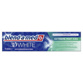 Blend-A-Med, 3D White Extreme Mint Kiss Pasta Do Zębów, 75 ml Blend-a-med
