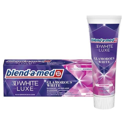 BLEND-A-MED 3D White Lux Glamorous White, Wybielająca pasta do zębów, 75ml Blend-a-med