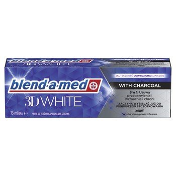 Blend-A-Med 3D White With Charcoal Pasta Do Zębów 75 Ml Blend-a-med