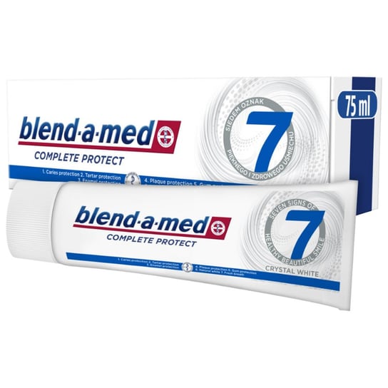 Blend-A-Med, Complete Protect 7 Crystal White, Wybielająca Pasta do Zębów, 75ml Blend-a-med