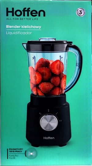 Blender kielichowy Hoffen TB-4316 600 W czarny bardzo mocno smoothie HOFFEN
