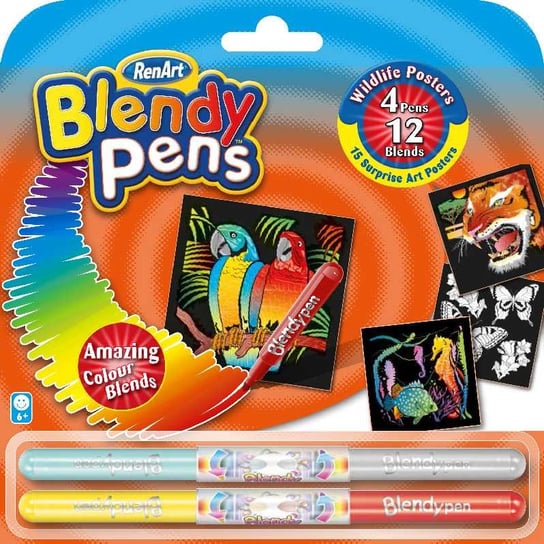 Blendy Pens, Fabryka plakatów, Dzikie Zwierzęta, zabawka edukacyjna Blendy Pens