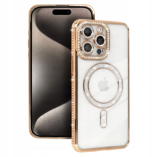 Bling Magsafe Case do Iphone 13 złoty TopTel