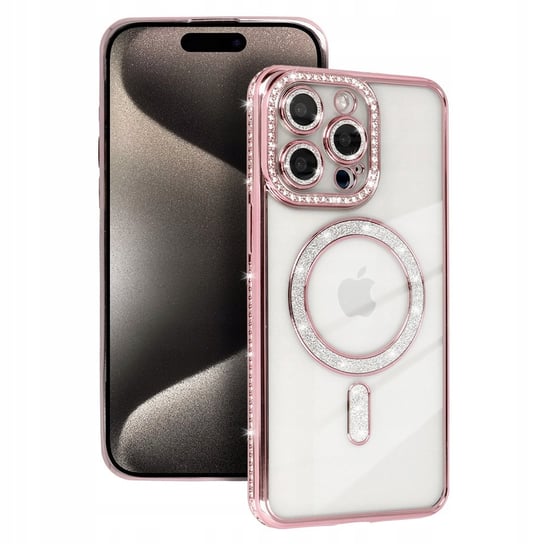 Bling Magsafe Case Do Iphone 14 Pro Różowy TopTel