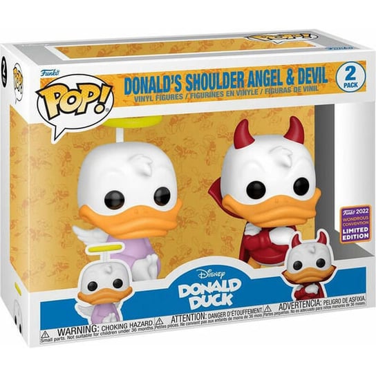 BLISTER 2 FIGURAS POP DISNEY DONALD DUCK - DONALD ANGEL & DEVIL EXCLUSIVE Funko