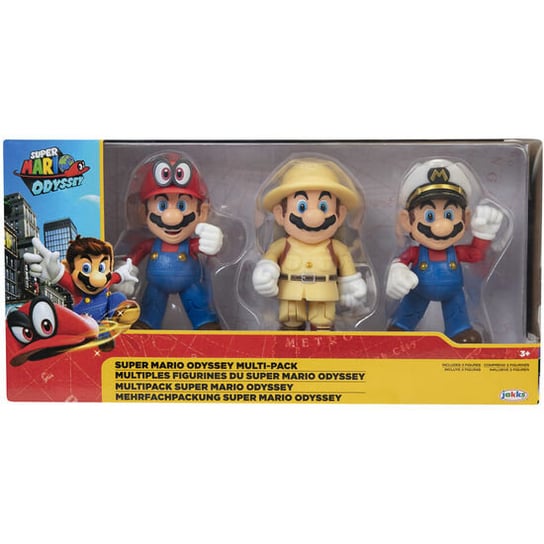 BLISTER 3 FIGURAS SUPER MARIO NINTENDO 10CM Jakks Pacific