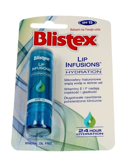 Blistex, Lip Infusions, balsam do ust nawilżający, SPF 15, 3,7 g Blistex