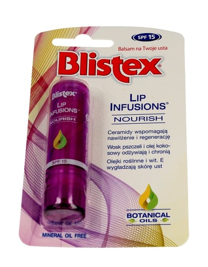 Blistex, Lip Infusions, balsam do ust odżywczy, SPF 15, 3,7 g Blistex