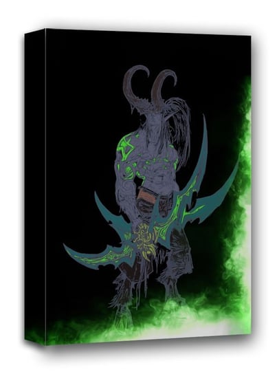 BlizzardVerse Stencils, Illidan, the Betrayer, Warcraft - obraz na płótnie 20x30 cm Galeria Plakatu