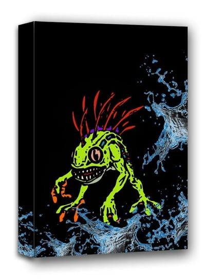 BlizzardVerse Stencils, Murky, the Deep Terror, Warcraft - obraz na płótnie 50x70 cm Galeria Plakatu