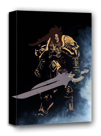 BlizzardVerse Stencils, Varian, the King of Alliance, Warcraft - obraz na płótnie 60x80 cm Galeria Plakatu