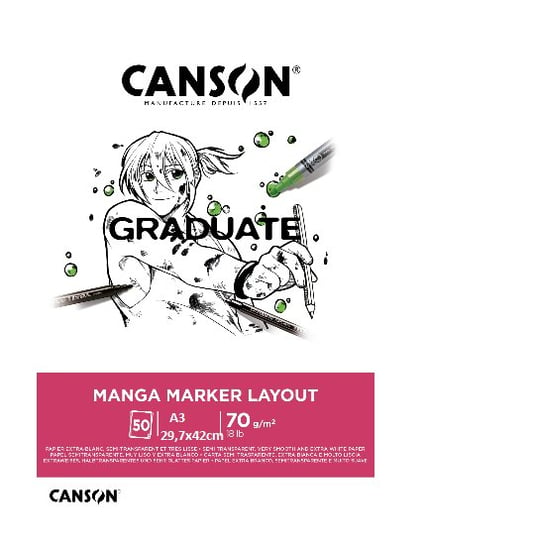 Blok A3 70g 50k Graduate Manga Marker    Layout Canson Inna marka