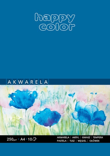 Blok akwarelowy Happy Color A4, 10 arkuszy Happy Color