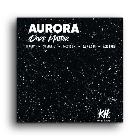 Blok Aurora Dark Matter - 16 x 16 cm - 120 g - czarny papier Aurora