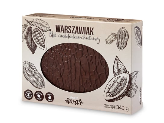 Blok czekoladowo-chałwowy „Warszawiak” / Słodkie Hawo Słodkie Hawo