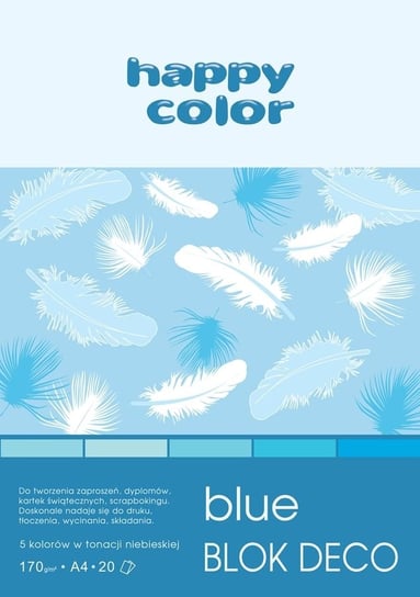 Blok Deco Blue, A4, 20 kartek Happy Color
