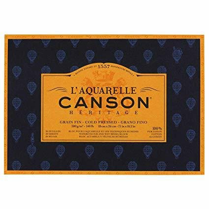 Blok Do Akwareli 18X26 300G 20K Canson Heritage Cold Pressed Canson