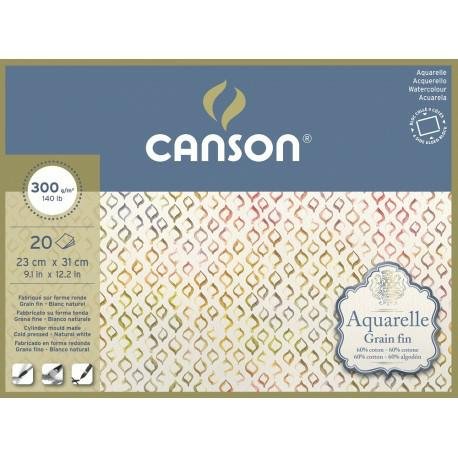 Blok Do Akwareli 23X31 300G 20K Canson Rough Grain Aquarelle Canson