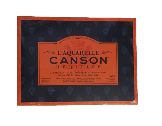 Blok Do Akwareli 23X31 640G 12K Canson Heritage Cold Pressed Canson
