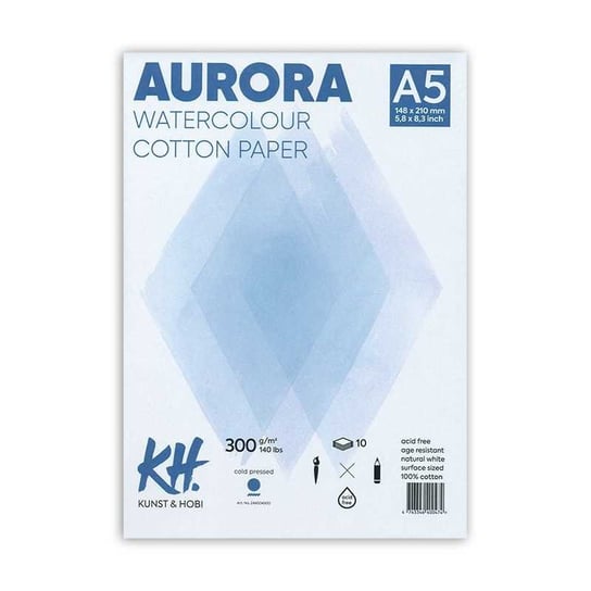 Blok do akwareli Aurora - A5 - 300 g/m2 - 100% bawełna Inna marka