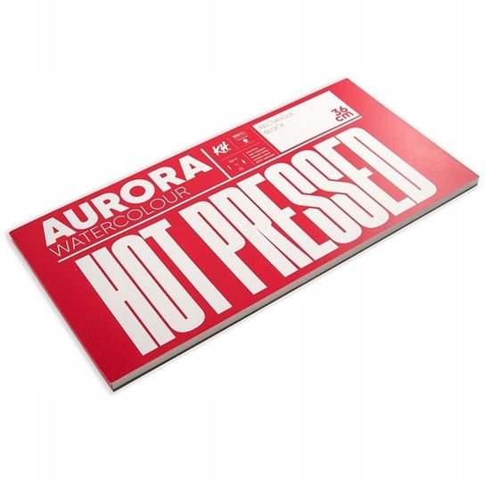 Blok do akwareli AURORA Hot pressed 300g/m2 18x36c Aurora