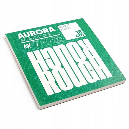 Blok do akwareli AURORA Rough 300g/m2 18x18cm Aurora