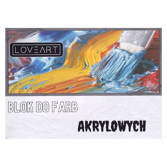 BLOK DO FARB AKRYLOWYCH LOVEART 230g 190x270mm 10ark Loveart