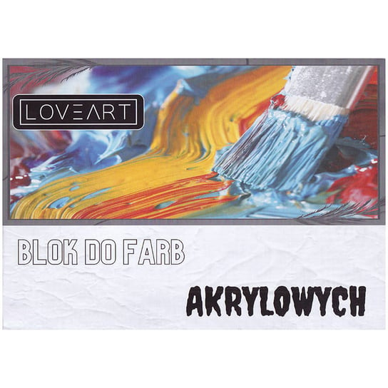 BLOK DO FARB AKRYLOWYCH LOVEART 230g - format A3 10ark Loveart