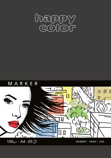 Blok do markerów, ART, A4 Happy Color