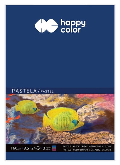 Blok Do Pasteli A5 24 Ark 3 Kolory 160G Happy Color Happy Color