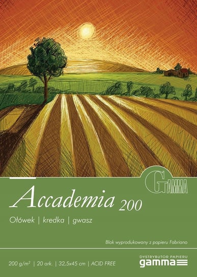 Blok GAMMA Accademia 32,5x45 cm szkic i gwasz Gamma