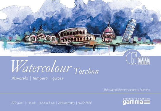 Blok GAMMA Watercolour Torchon akwarela 12,5x18 cm Gamma