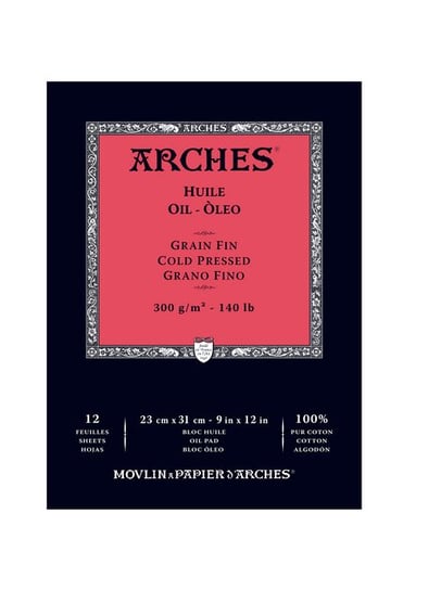 Blok malarski do oleju 23x31 300g 12ark  CP, Arches Arches