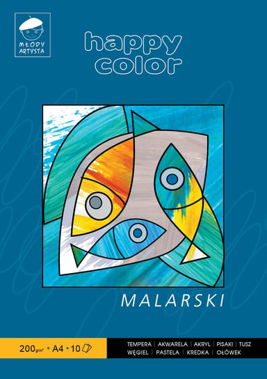 Blok malarski, Młody Artysta, A4 Happy Color