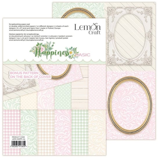 Blok papierów Lemoncraft - HAPPINESS BASIC - 15x20 LemonCraft