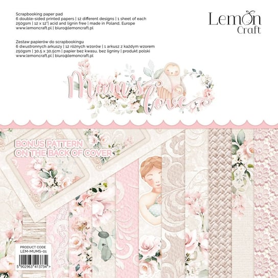 Blok Papierów Lemoncraft - Mum'S Love - 30X30 LemonCraft