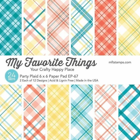Blok papierów My Favorite Things - PARTY PLAID 15x15 My Favorite Things