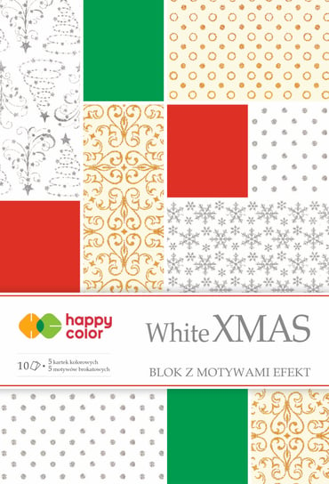 Blok papierów ozdobnych, White Christmas, Happy Color Happy Color