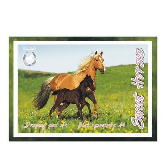 Blok rysunkowy A4 20 k. Horses (p. 20) STARPAK (299163) Starpak