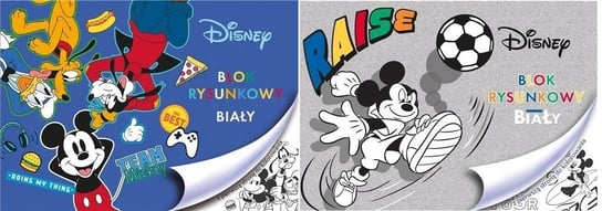 Blok rysunkowy A4/20K biały Mickey Mouse ABC