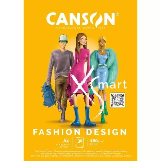 Blok rysunkowy A4 30k 180g Xsmart        Fashion Design Canson Inna marka